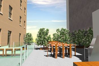 Rooftop deck